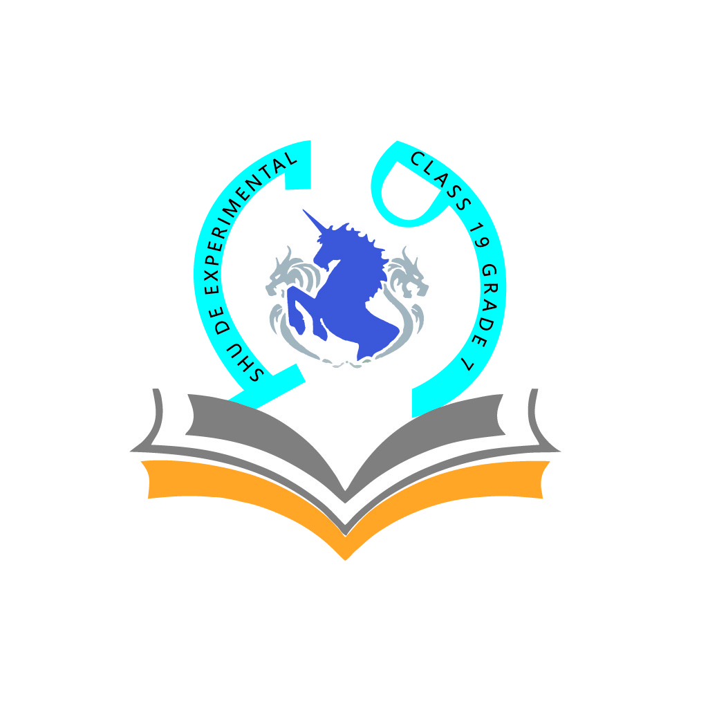 独角兽与书籍的教育logo设计