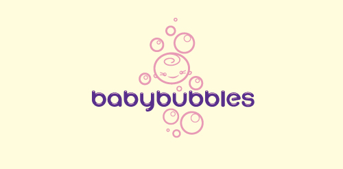 BabyBubbles Logo设计 - 温馨可爱品牌标识
