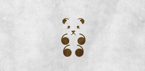熊猫主题简约logo设计