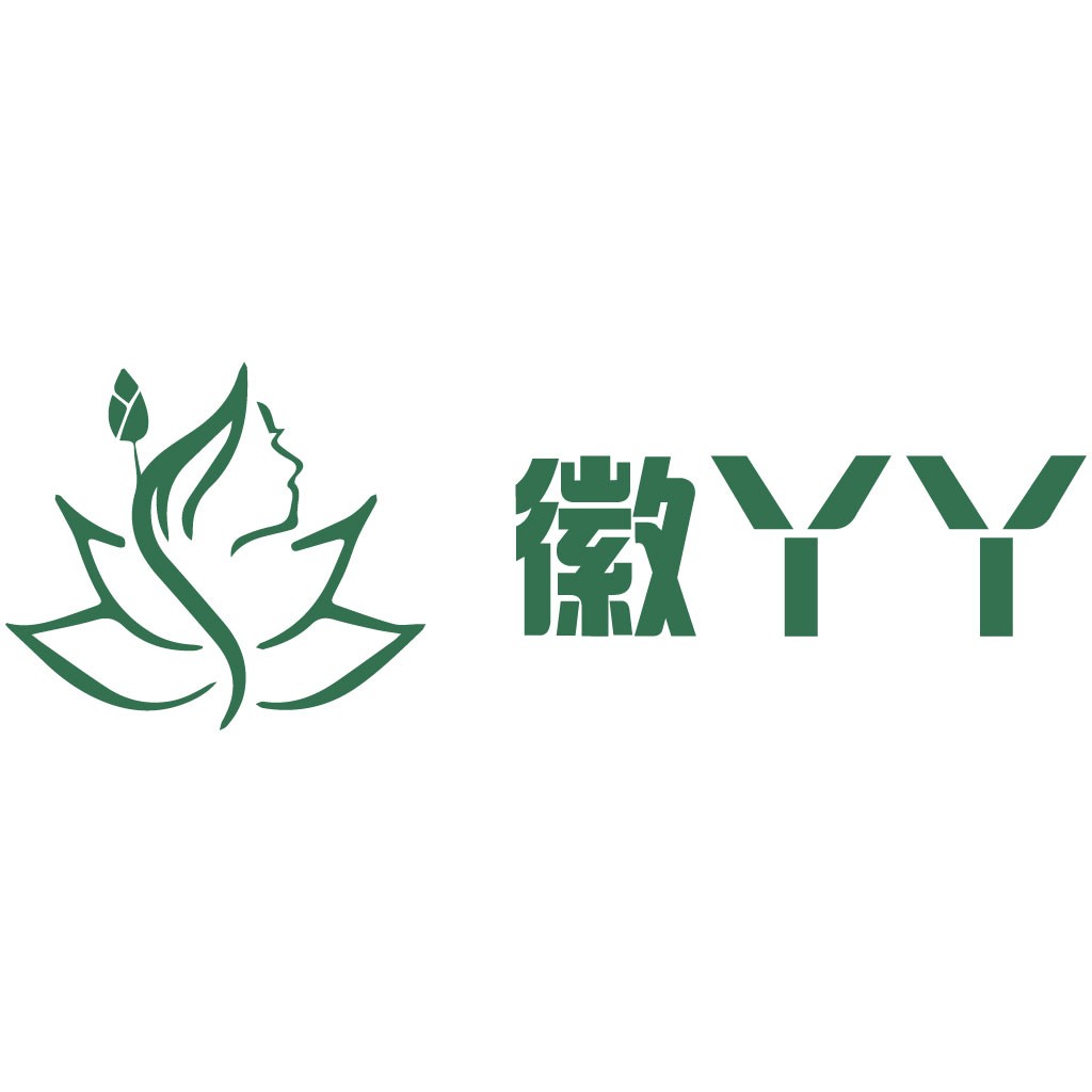 绿色植物主题的简约logo设计