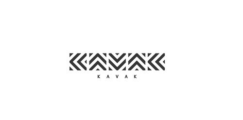 KAVAK logo设计:简约几何图案