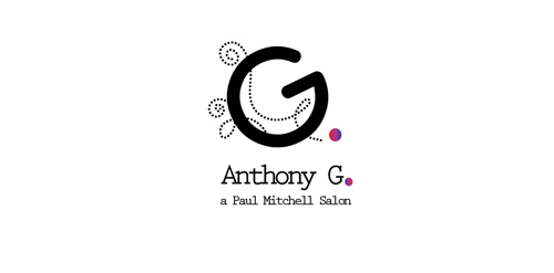 Anthony G. logo设计:简约时尚的美发沙龙标识