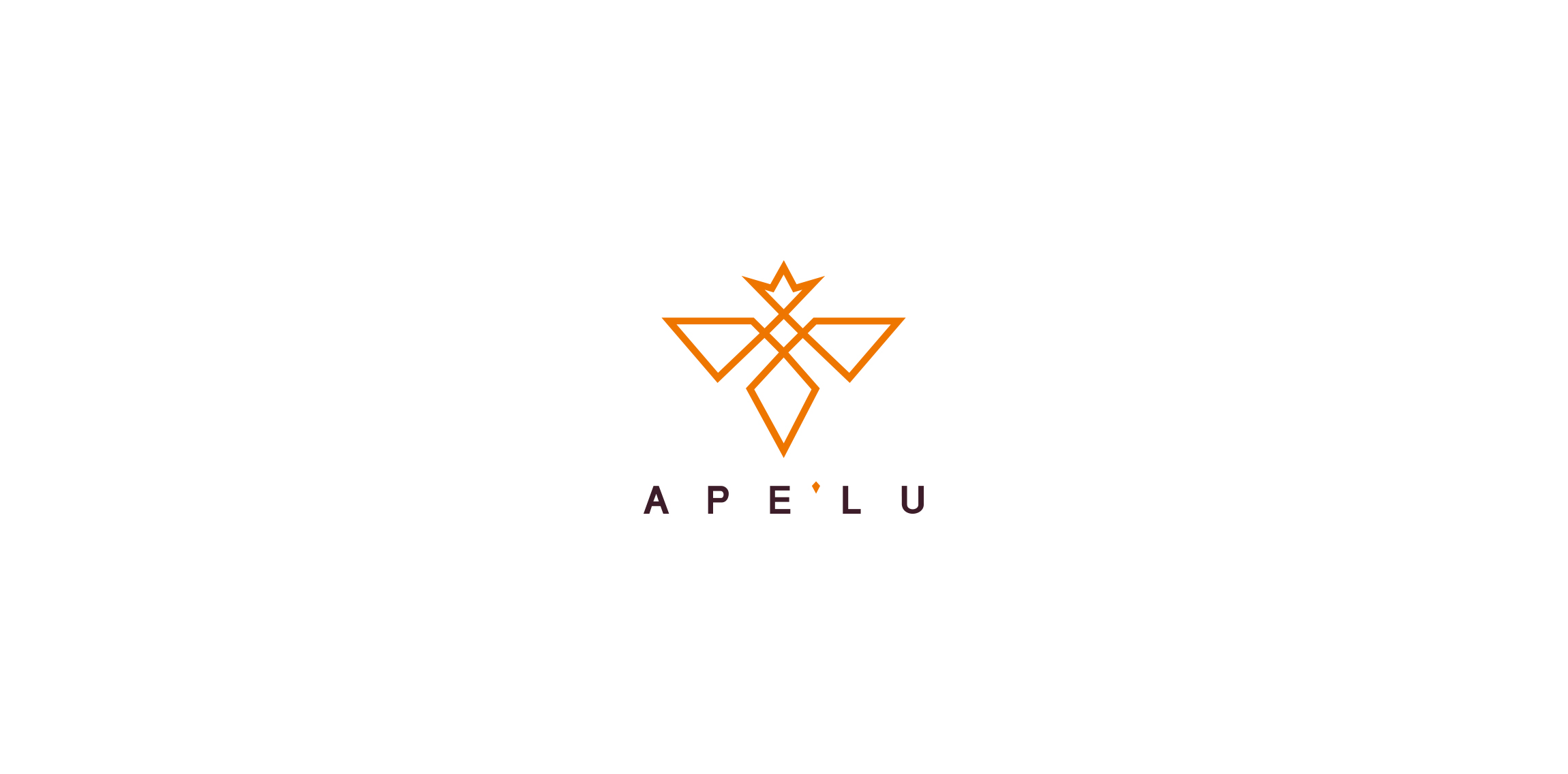 APE'LU logo设计:简洁现代的几何图形
