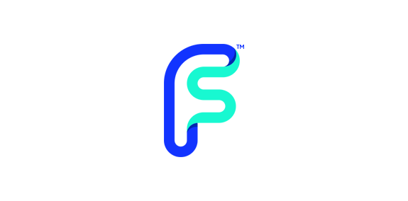 简洁现代F形logo设计