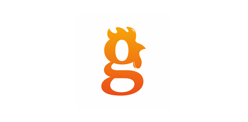 创意火焰字母g logo设计