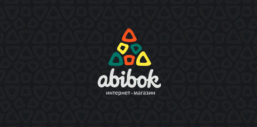 创意三角形logo设计:abibokok互联网-商店