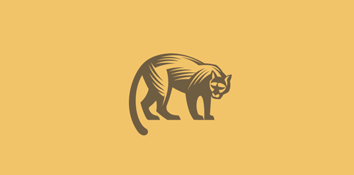 猫科动物logo设计:简洁优雅的动物标志