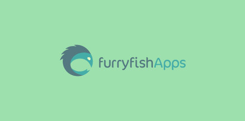 FurryfishApps Logo设计:创意鱼形图标