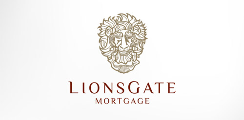 狮子头像Logo设计:奢华金融品牌