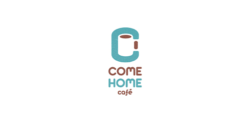 简约咖啡店Logo设计:Come Home Café