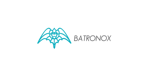 简洁大气的Batronox品牌logo设计