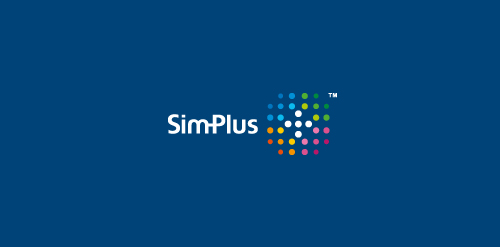 SimPlus logo设计：简洁现代的科技品牌标识