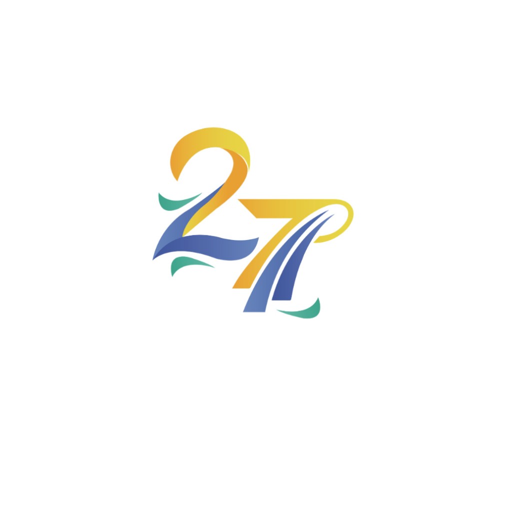 数字27的现代风logo设计