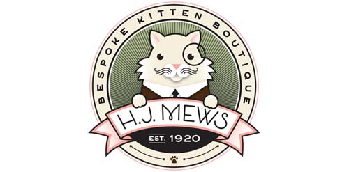 猫主题定制宠物店Logo设计
