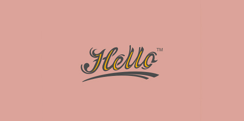 Hello Logo设计:简洁优雅的字体与线条