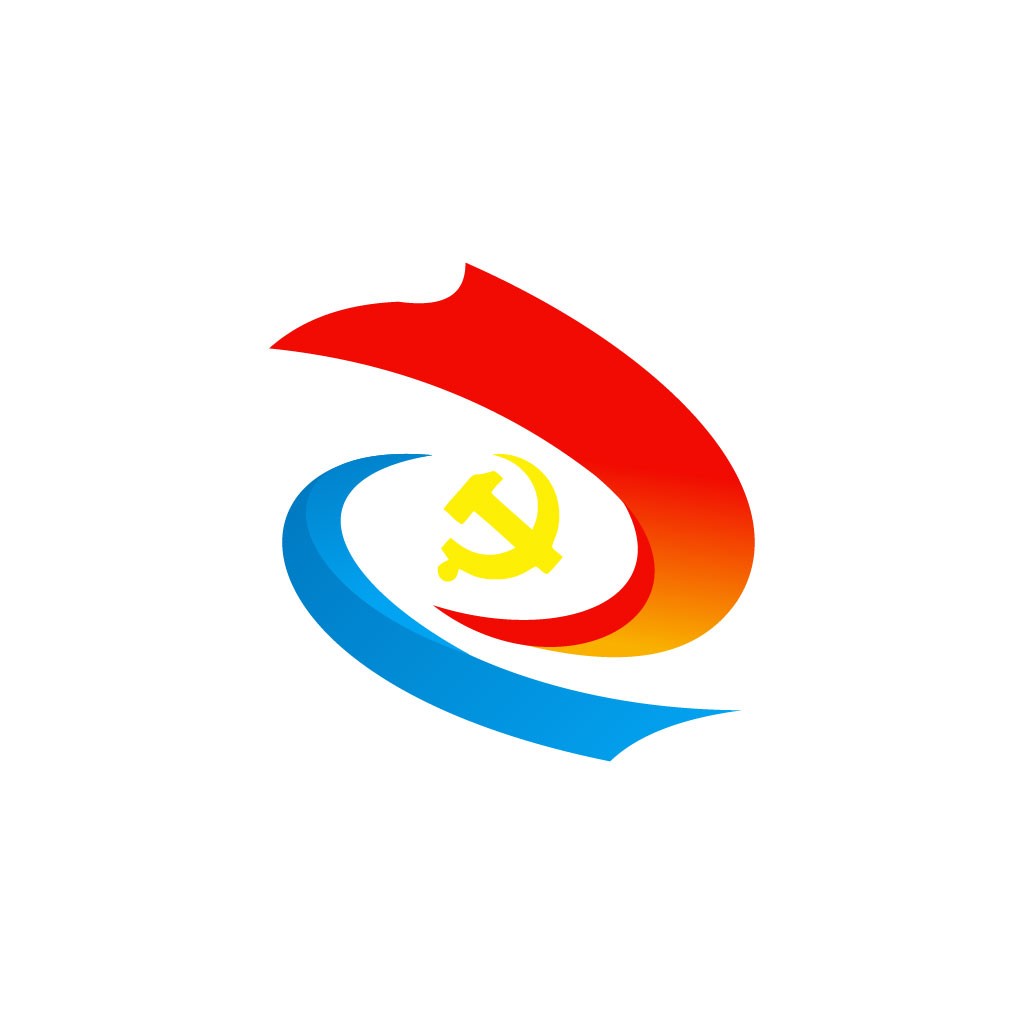 红色镰刀锤子logo设计