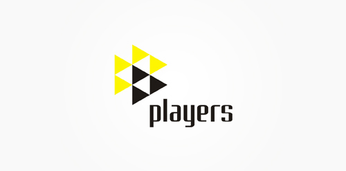 简约几何三角形logo设计