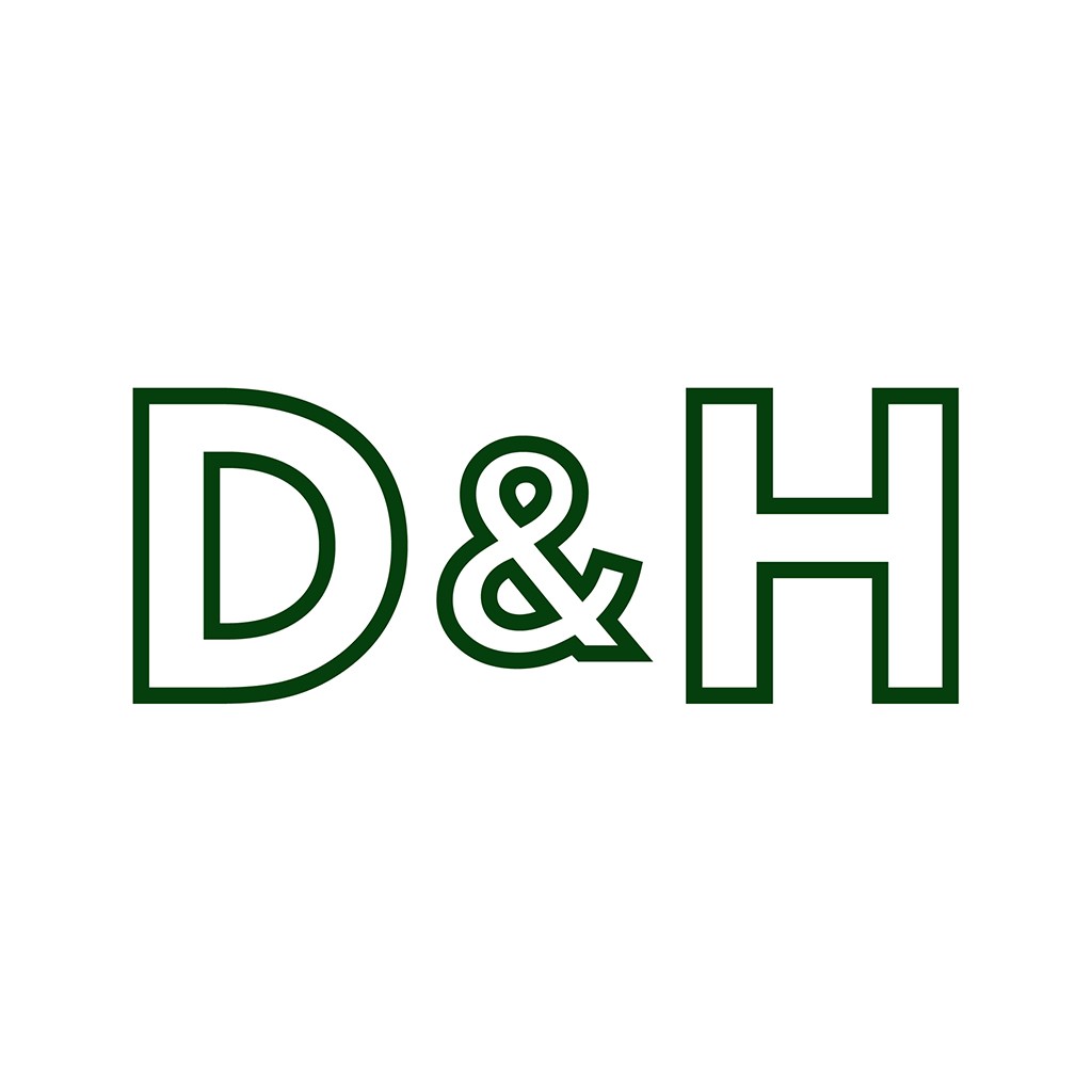 简约现代风格的D&H标志设计