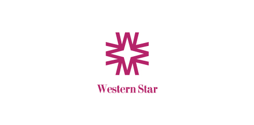 现代简约风格的Western Star logo设计