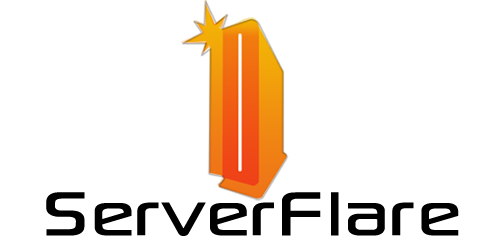 ServerFlare logo设计:现代科技感与简洁性