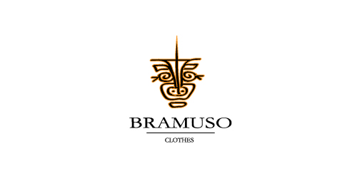 Bramuso Logo设计:简约时尚服装品牌标识