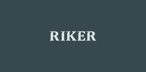 简洁现代风格Riker品牌logo设计