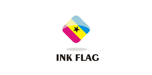 创意彩色方块logo设计