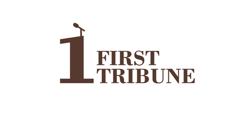 简约现代风格的'First Tribune'Logo设计