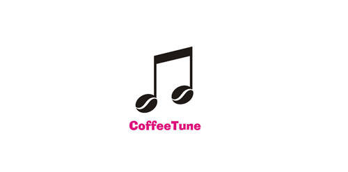 CoffeeTune logo设计:咖啡与音乐的完美结合