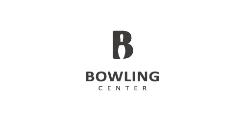 简洁现代的保龄球中心logo设计