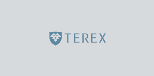 Terex logo设计:简洁盾牌与品牌标识