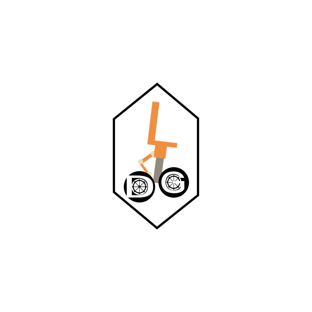 简洁机械风格的L字母logo设计
