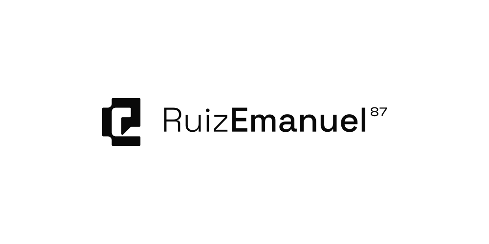 简洁现代的RuizEmanuel logo设计