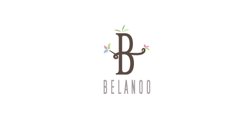 简洁优雅的Belanoo品牌logo设计