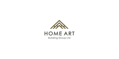 Home Art Logo设计:简约建筑风格