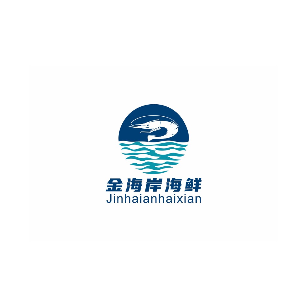 海鲜品牌logo设计：金海岸海鲜