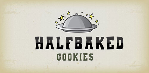 Halfbaked Cookies Logo设计