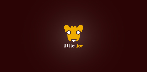 简洁可爱的小狮子logo设计