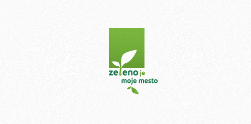 绿色植物logo设计:简洁环保标识