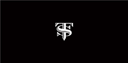 简约字母T与螺丝钉结合的logo设计