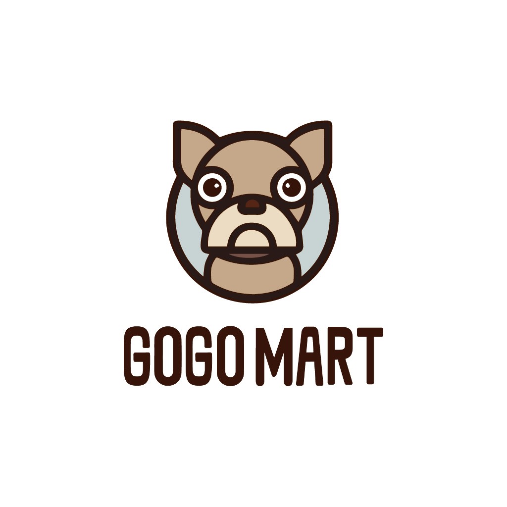 卡通狗头Logo设计