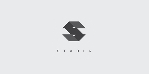 简约几何风格Stadia logo设计