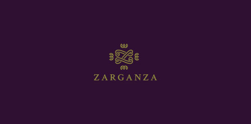 Zarganza logo设计:优雅奢华品牌标识