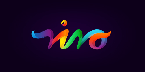 彩虹渐变动态logo设计