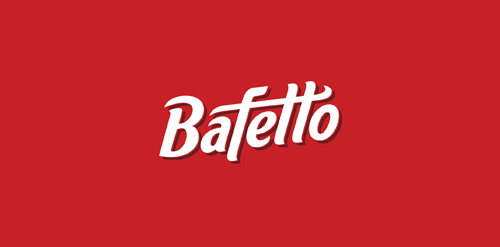 Bafetto logo设计:红色背景下的优雅品牌标识