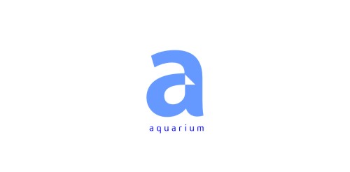 简约水族馆Logo设计