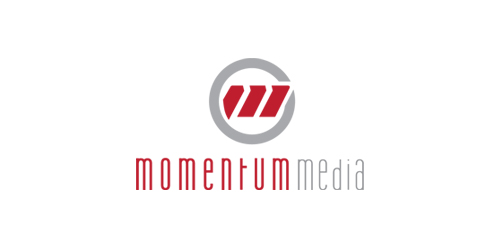 简洁现代的Momentum Media Logo设计