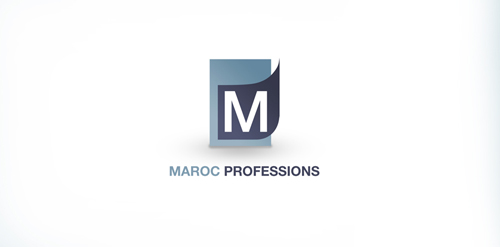 简约现代风格的Maroc Professions logo设计