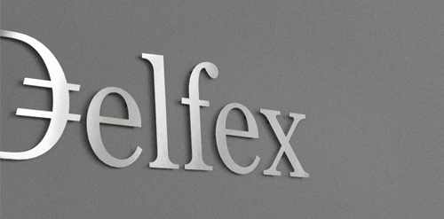 现代简约风格的elfex logo设计