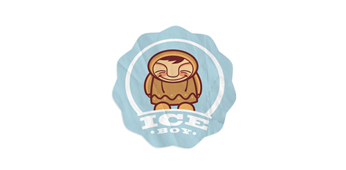 冰男孩logo设计:卡通风格与品牌标识的完美结合